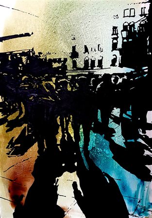 PAOLO UTTIERI Sole d’ inverno olio su tela cm 100x70