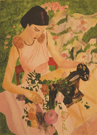 PINA PETTÈ Profumo della vita, 2014 olio su tela cm 70x50