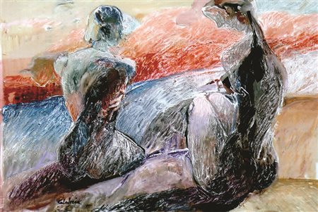 ENNIO CALABRIA Studio per “tempo della sera”, 2013 acrilico su tela cm 40x60