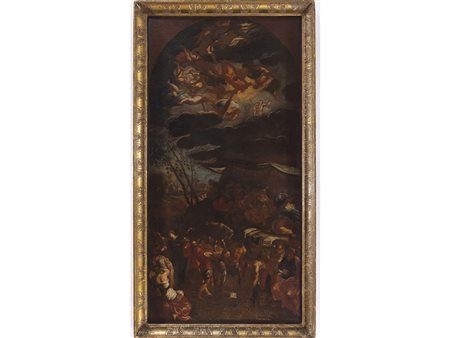 After Iacopo Tintoretto (Venezia 1519-1594) Adorazione del vitello d'oro...