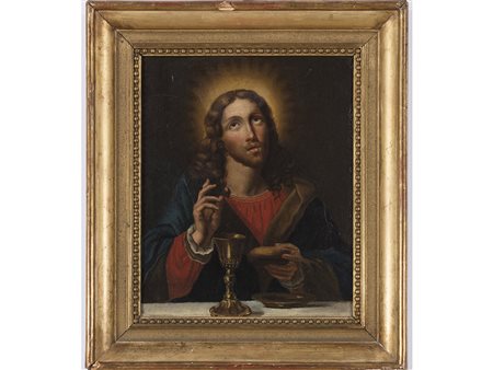 Da Carlo Dolci Da Carlo Dolci (XVIII secolo) Cristo benedicente 27,5x22,5 cm...