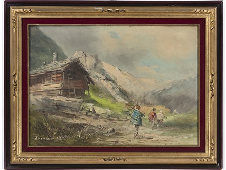 Athos Renzo Brioschi Athos Renzo Brioschi (1922-2000) Paesaggio 50x70 cm Olio...