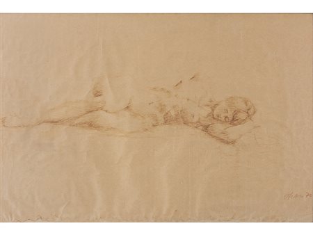 Alberto Ziveri Alberto Ziveri (1908-1990) Nudo femminile 60x90 cm China su carta