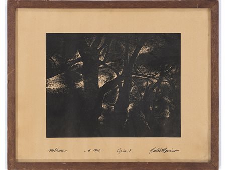 Ubaldo Monico Ubaldo Monico (1912–1983) Notturno 30x35 cm Acquaforte