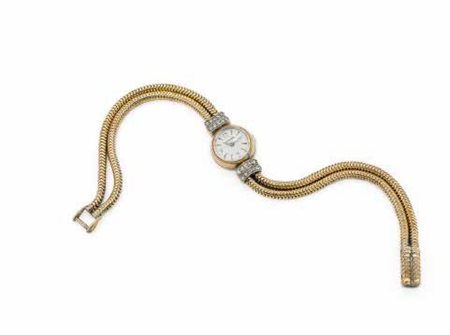 OROLOGIO DA DONNA JAEGER LE COULTRE in oro rosa con bracciale a coda di topo...