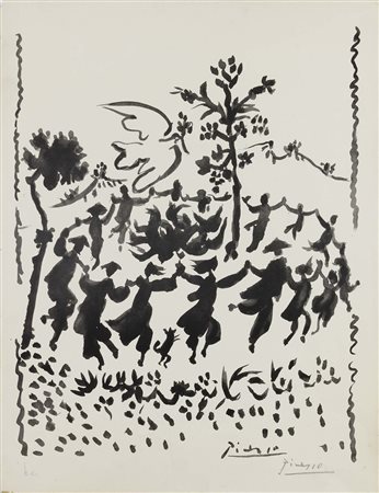 Pablo Picasso (d'après), Malaga 1881 - Mougins 1973, Due grafiche, A)...
