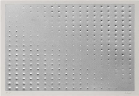 Enrico Castellani, Castelmassa (Ro) 1930 - Roma 2017, Senza titolo, 1975,...