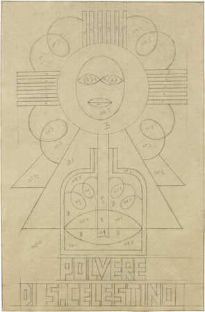 Fortunato Depero, Fondo, Val di Non (Tn) 1892 - Rovereto (Tn) 1960, Polvere...