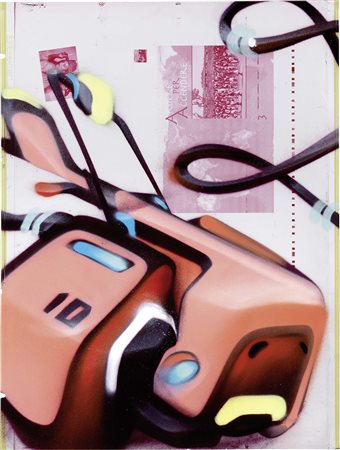 V3rbo (Mitja Bombardieri), 1977, D, 2007, Spray e acrilici su lastra...