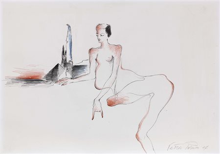 Vettor Pisani, Napoli 1934 - Roma 2011, Senza titolo, 2007, Tecnica mista su...