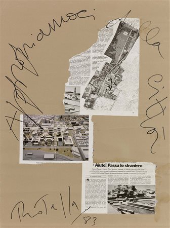 Mimmo Rotella, Catanzaro 1918 - Milano 2006, Appropriamoci della città, 1983,...