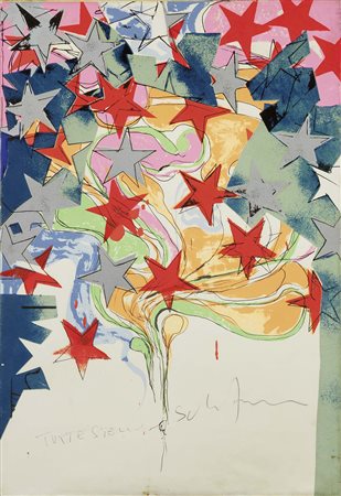 Mario Schifano, Homs 1934 - Roma 1998, Tutte stelle, prima metà anni...