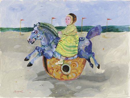 Antonio Possenti, Lucca 1933 - 2016, Senza titolo, 1985, Olio su cartone...