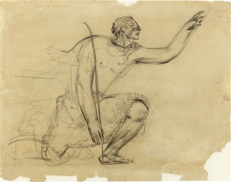 Marino Marini, Pistoia 1901 - Viareggio (Lu) 1980, Figura accovacciata, 1928,...