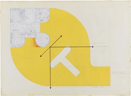 Giò Pomodoro, Orciano (PU) 1930 - Milano 2002, Radial, 1968, Tecnica mista e...