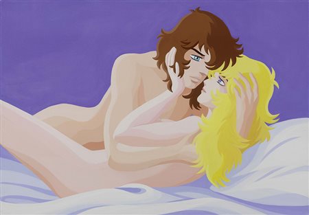 Giuseppe Veneziano, Mazzarino (Cl) 1971, Lady Oscar in Love, 2013, Acrilico...