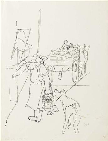 George Grosz, Berlino 1893 - 1959, Der Weg allen Fleisches 10, 1929 ca,...