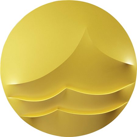 Giuseppe Amadio, Todi (Pg) 1944, Izau, Acrilico su tela estroflessa, cm 121...