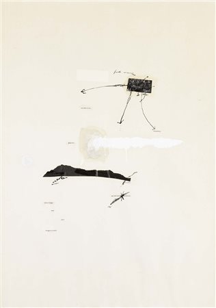 Magdalo Mussio, Volterra (Pi) 1930, Fondo occulto, 1965, Tecnica mista su...