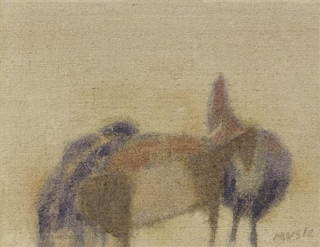Antonio Zoran Music, Gorizia 1909 - Venezia 2005, Motivo dalmata, 1966, Olio...