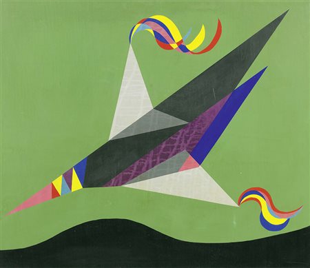Roberto Crippa, Milano 1921 - Bresso (Mi) 1972, Concorde, 1965, Olio su...