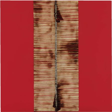 Bernard Aubertin, Fontenay-aux-Roses 1934, Dessin de Feu sur table rouge,...