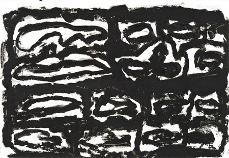 Jannis Kounellis, Atene 1936 - Roma 2017, Senza titolo, Catrame XXII, 2007,...