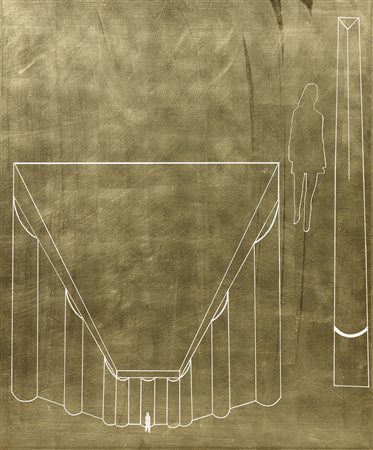 Gino De Dominicis, Ancona 1947 - Roma 1998, Prospettiva rovesciata -...