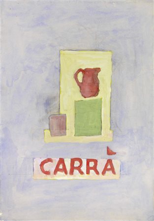 Carlo Carrà, Quargnento (Al) 1881 - Milano 1966, Bozzetto per un...