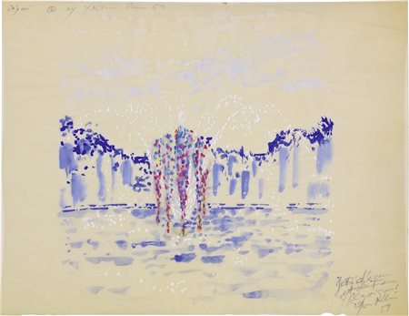Yves Klein, Nizza 1928 - Parigi 1962, Jets d'eau et de feu classique (D 92),...