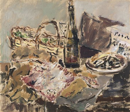 Filippo De Pisis (Ferrara 1896 - Milano 1956)"Natura morta" 1940olio su...