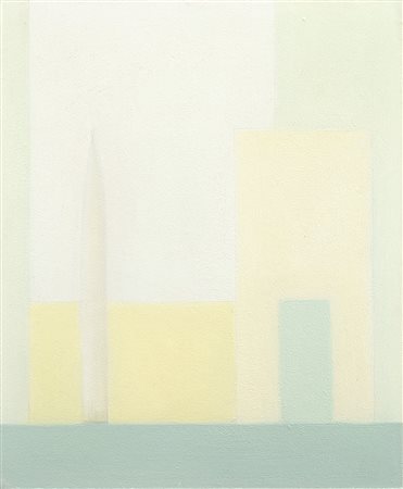 Antonio Calderara (Abbiategrasso 1903 - Vacciago 1978)"Senza titolo" 1957olio...