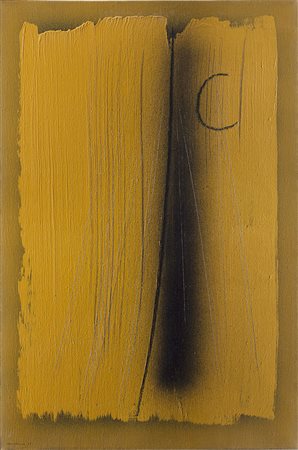 Hans Hartung (Lipsia 1904 - Antibes 1989)"T1965 - H41" 1965olio su telacm...