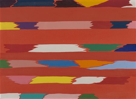 Piero Dorazio (Roma 1927 - Perugia 2005)"Dubbio I" 1973olio su telacm...