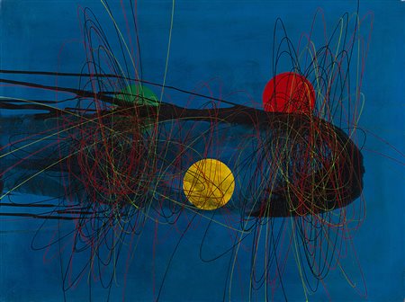 Roberto Crippa (Monza 1921 - Bresso 1972)"Spirali" 1952olio su telacm 90x121...