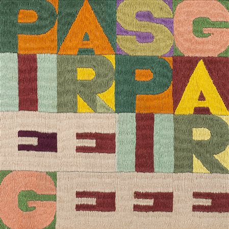 Alighiero Boetti (Torino 1940 - Roma 1994)"Piegare e spiegare" 1990...