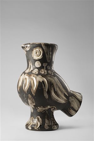 Pablo Picasso (Malaga 1881 - Mougins 1973)"Chouette" 1969vaso in ceramica...