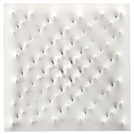 Enrico Castellani (Castelmassa 1930 - Celleno 2017)"Superficie bianca"...