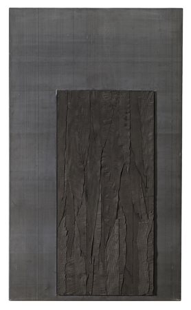 Nunzio (Cagnano Amiterno 1954)"Senza titolo" 1991piombo e legno combusto su...