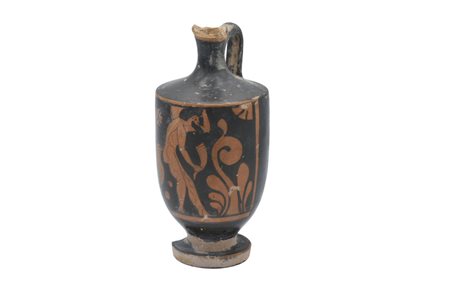 LEKYTHOS ATTICA A FIGURE ROSSE DATAZIONE: fine V sec. a. C. MATERIA E...