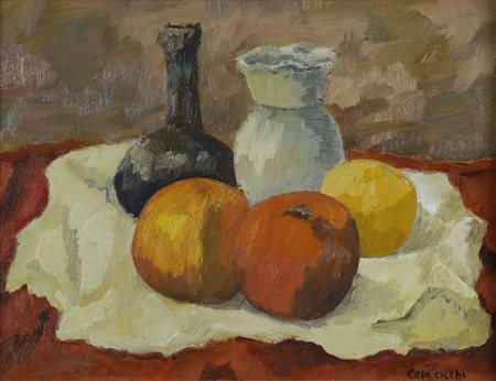 Giovanni Colacicchi (Anagni, 1900 - Firenze, 1993) Natura morta Olio su...