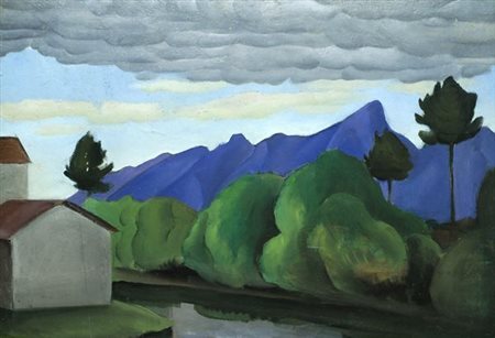 RAM (Ruggero Alfredo Michahelles) (Firenze, 1898 - 1976) Paesaggio sotto le...
