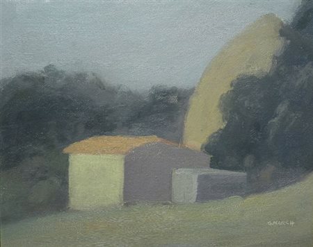 Giovanni March (Tunisi, 1894 - Livorno, 1974) Paesaggio verso Nibbiaia, 1962...