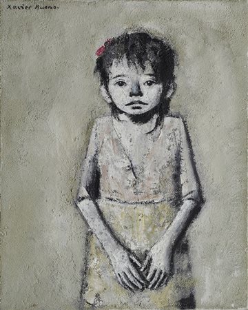 Xavier Bueno (Vera de Bidasoa, 1915 - Fiesole, 1979) Bambina, 1962 Olio su...