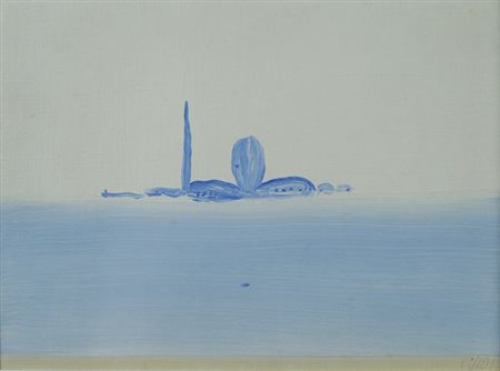 Virgilio Guidi (Roma, 1891 - Venezia, 1984) San Giorgio Olio su tela, cm....