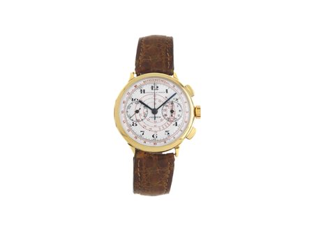 UNIVERSAL WATCH, COMPUR CHRONO, N. 574'386, 1935 CIRCA OROLOGIO DA POLSO IN...