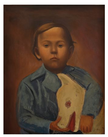GISBERTO CERACCHINI Ritratto del figlio Leopoldo, 1939 Olio su tela, 50 x 40...