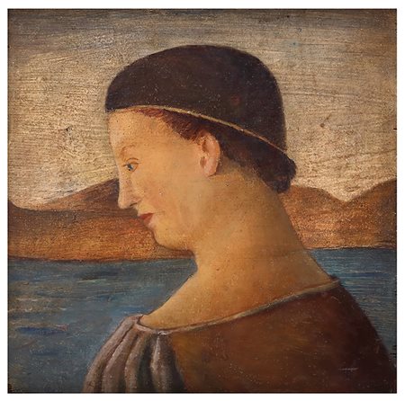 GIUSEPPE CAPOGROSSI Studio dall’antico (Testa di ragazzo), 1929 Olio su...