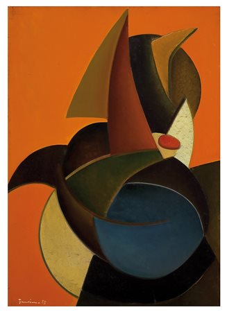 SALVATORE PROVINO Sferoidi, 1975 Olio su tela, 70 x 50 cm Firma e data in...