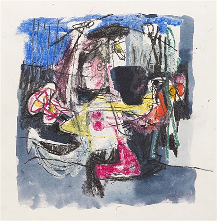 Afro (Udine 1912 - Zurigo 1976)"Senza titolo" 1954tecnica mista su cartacm...